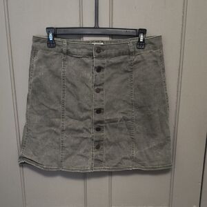 Mossimo Supply Co. Gray Mini Skirt